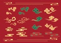 Chinese lucky cloud pattern